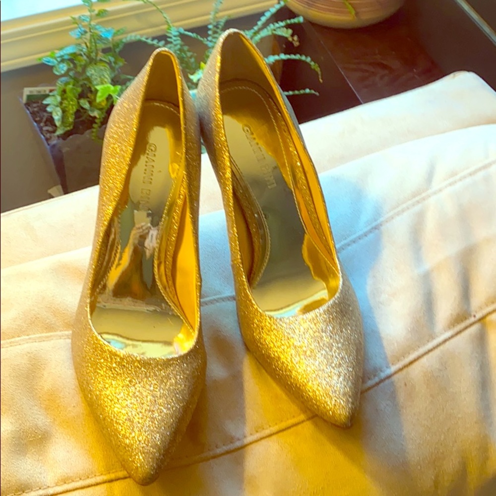 Gianni Bini Gold High Heels